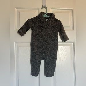 Old Navy Cowl Neck Onesie | Size 3-6m | Dark Grey